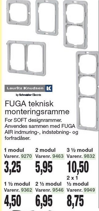 Fuga teknisk monteringsramme