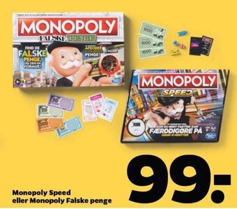 Monopoly Speed eller Monopoly Falske penge