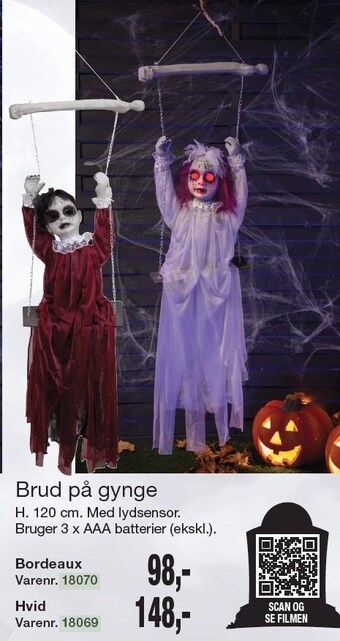 Brud på gynge