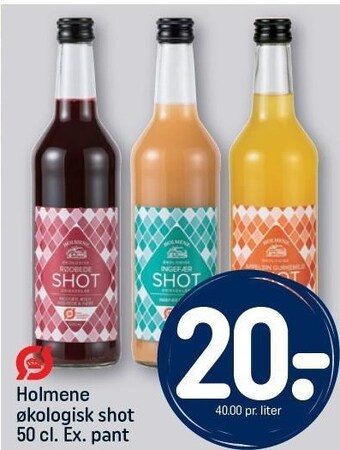 Rema 1000 Holmene økologiske shot tilbud