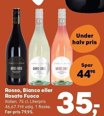 SuperBrugsen Rosso, bianco eller rosato fuoco tilbud