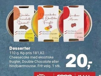 SuperBrugsen Desserter tilbud