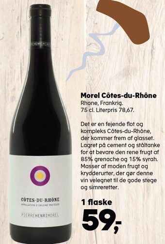 SuperBrugsen Morel côtes-du-rhône tilbud
