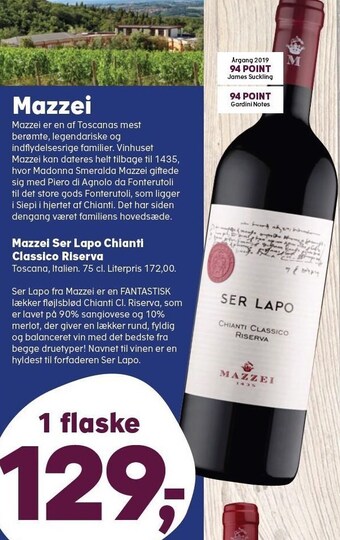 SuperBrugsen Mazzei ser lapo chianti classico riserva tilbud