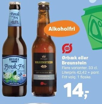 SuperBrugsen Ørbæk eller braunstein tilbud