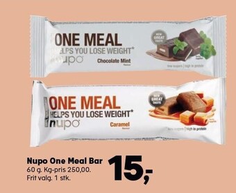 SuperBrugsen Nupo one meal bar tilbud