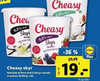 Lidl Cheasy skyr tilbud