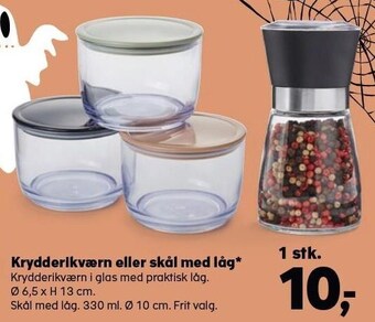 SuperBrugsen Krydderikværn eller skål med låg tilbud