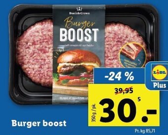 Lidl Burger boost tilbud