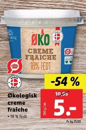 Lidl Engvang økologisk creme fraice tilbud