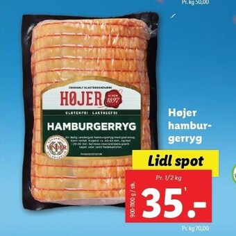Lidl Højer hamburgerryg tilbud