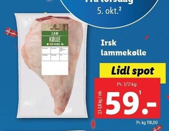 Lidl Irsk lammekølle tilbud
