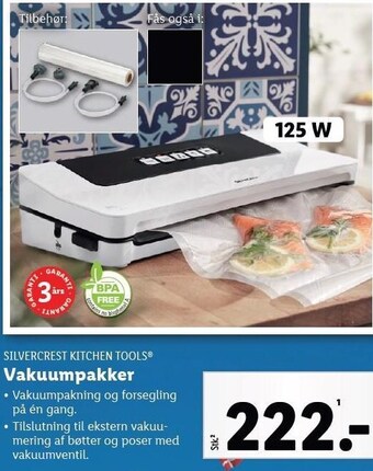 Lidl Silvercrest kitchen tools vakuumpakker tilbud