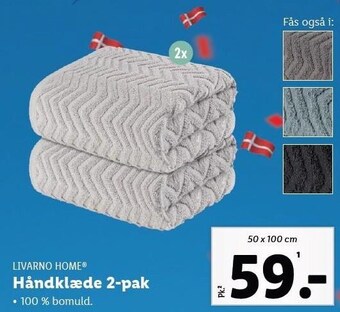 Livarno home håndklæde 2-pak
