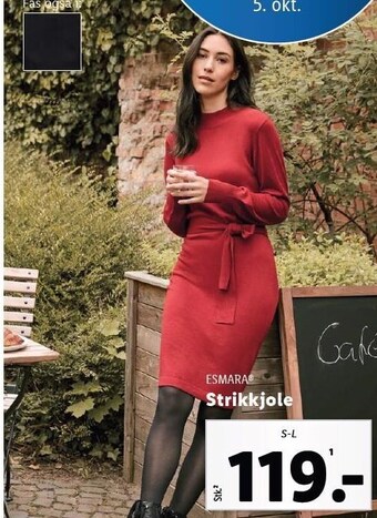 Lidl Esmara strikkjole tilbud