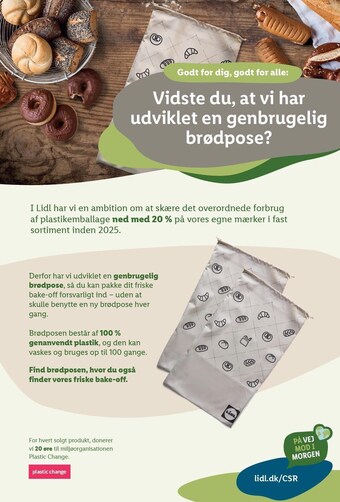 Lidl Vidste du, at vi har udviklet en genbrugelig brødpose? tilbud