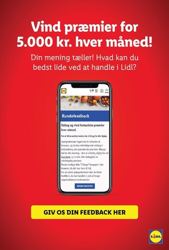 Lidl Vind præmier for 5.000kr. hver måned tilbud