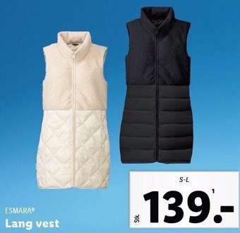 Lidl Esmara lang vest tilbud