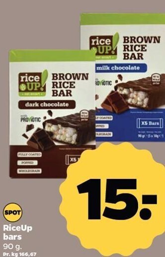 Netto Riceup bars tilbud