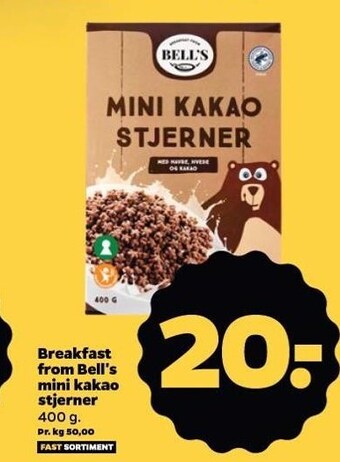 Netto Breakfast from bell's mini kakao stjerner tilbud