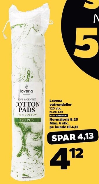 Netto Lovena vatrondeller tilbud