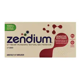 Fleggaard Zendium 2*50ml sensitive whitener tilbud