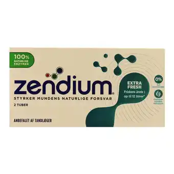 Fleggaard Zendium 2*50ml extra fresh tilbud