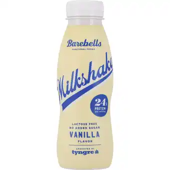 Fleggaard Barebells protein milkshake vanilje 330ml tilbud