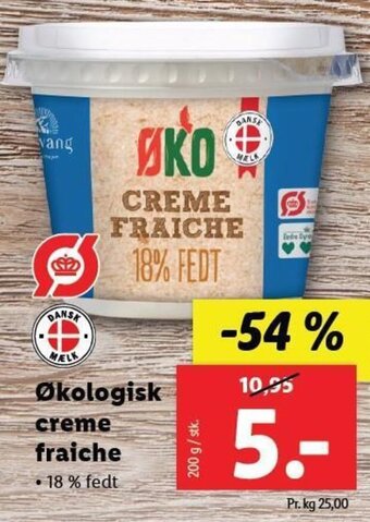 Lidl Økologisk creme fraiche tilbud