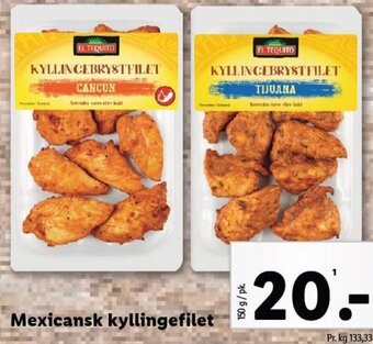 Lidl Mexicansk kyllingefilet tilbud