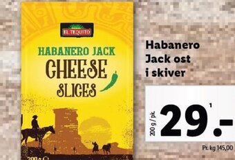 Lidl Habanero Jack ost i skiver tilbud