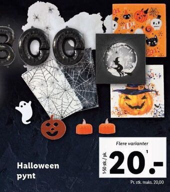 Lidl Halloween pynt tilbud
