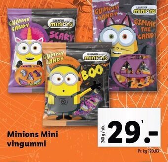 Lidl Minions Mini vingummi tilbud