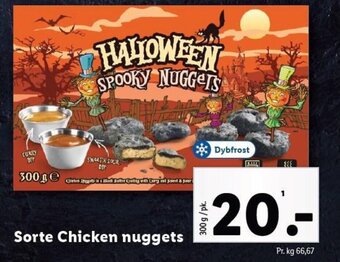 Lidl Sorte Chicken nuggets tilbud