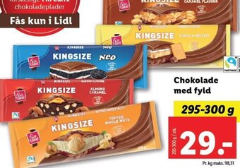 Lidl Chokolade med fyld tilbud