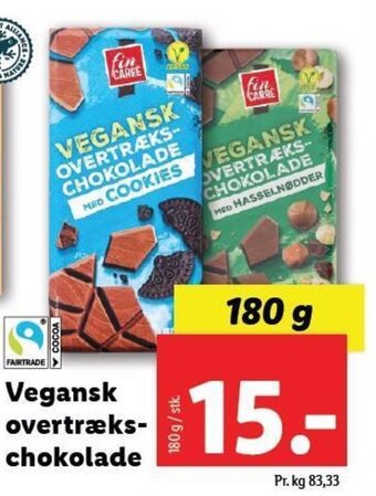 Lidl Vegansk overtræks-chokolade tilbud