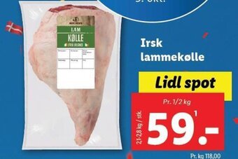 Lidl Irsk lammekølle tilbud