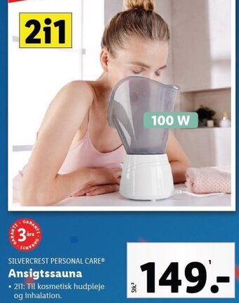 Lidl SILVERCREST PERSONAL CARE® Ansigtssauna tilbud