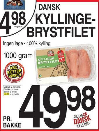 ABC Lavpris Kyllingebrystfilet tilbud