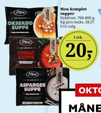 Dagli'Brugsen Mou komplet supper tilbud