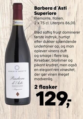 Kvickly Barbera d'asti superiore tilbud