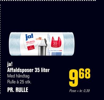 Poetzsch Padborg Ja! affaldsposer 35 liter tilbud