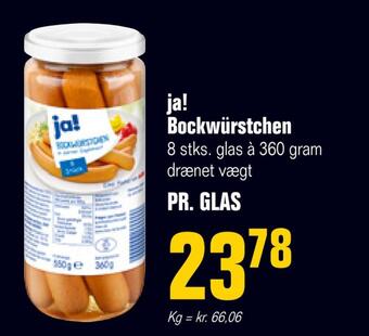 Poetzsch Padborg Ja! bockwürstchen tilbud