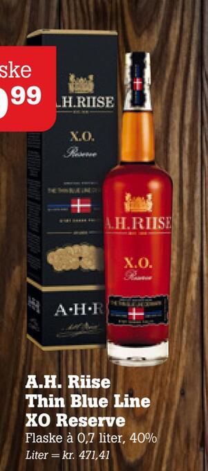 Poetzsch Padborg A.h. riise thin blue line xo reserve tilbud