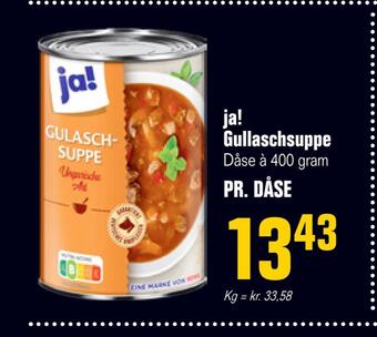 Poetzsch Padborg Ja! gullaschsuppe tilbud