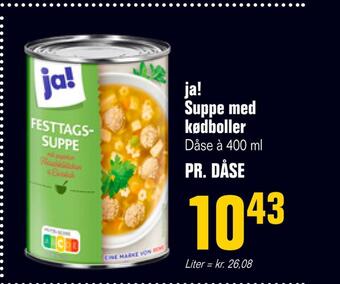 Poetzsch Padborg Ja! suppe med kødboller tilbud