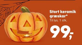 SuperBrugsen Stort keramik græskar tilbud