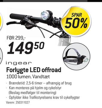 Thansen Forlygte led offroad tilbud