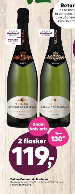SuperBrugsen Dulong crémant de bordeaux tilbud