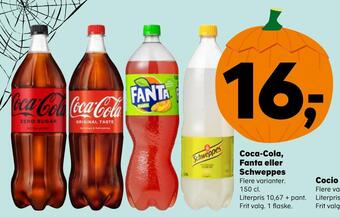 SuperBrugsen Coca-cola, fanta eller schweppes tilbud